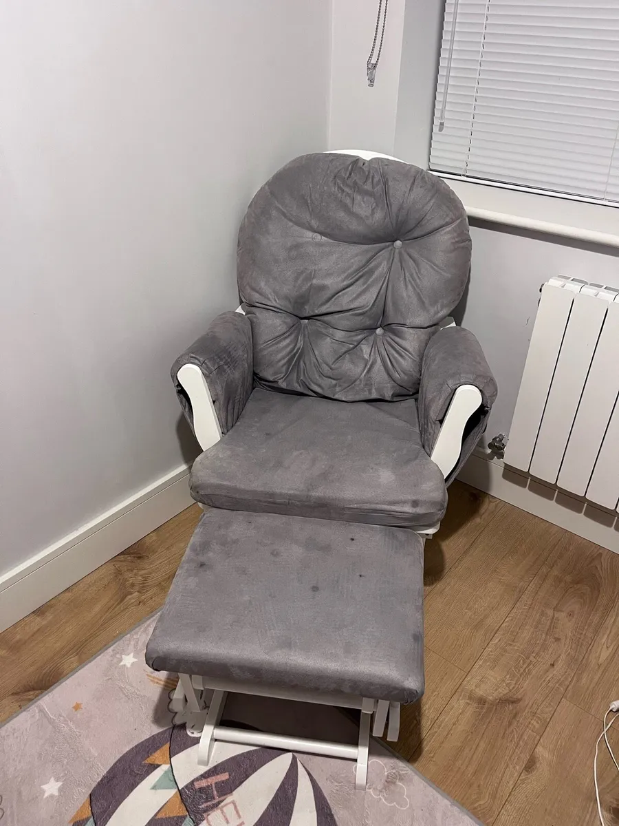 Rocking Glider Chair and footstool - Image 2
