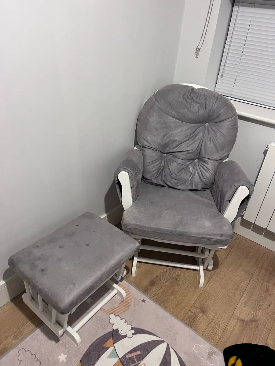 Rocking Glider Chair and footstool - Image 3