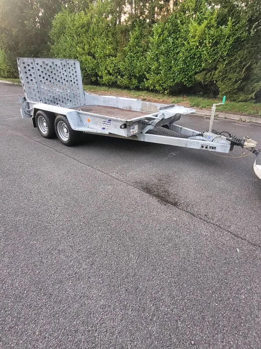 10x5'4 ifor Williams plant trailer - Image 1