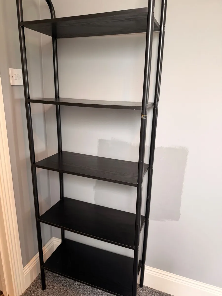 5 storage black shelving - Image 1