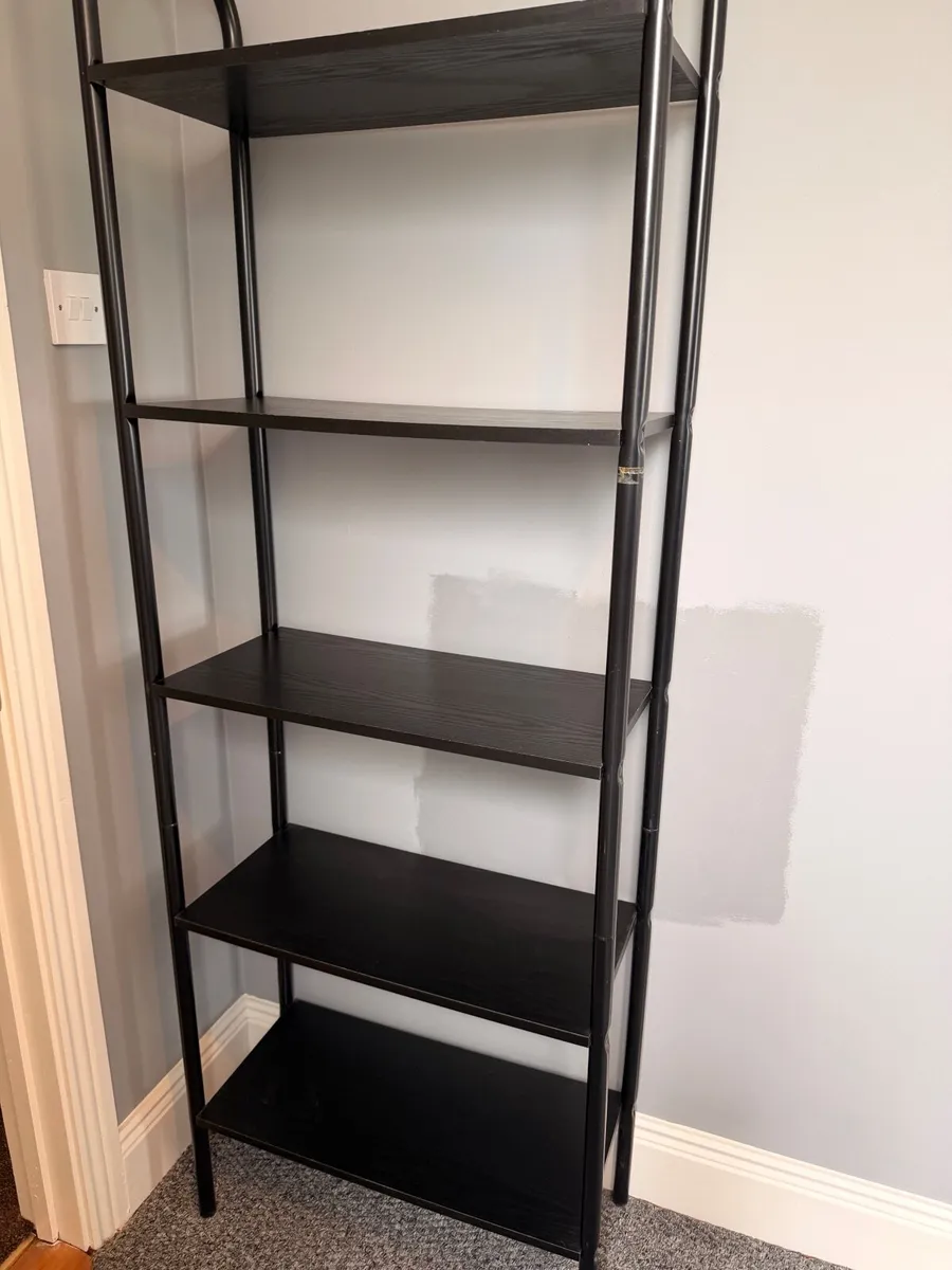 5 storage black shelving - Image 2