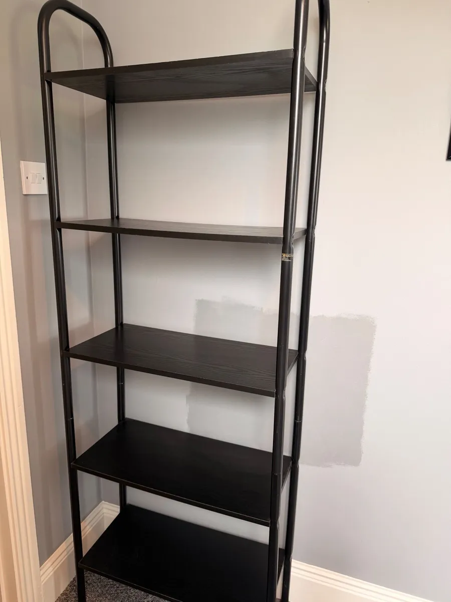 5 storage black shelving - Image 3