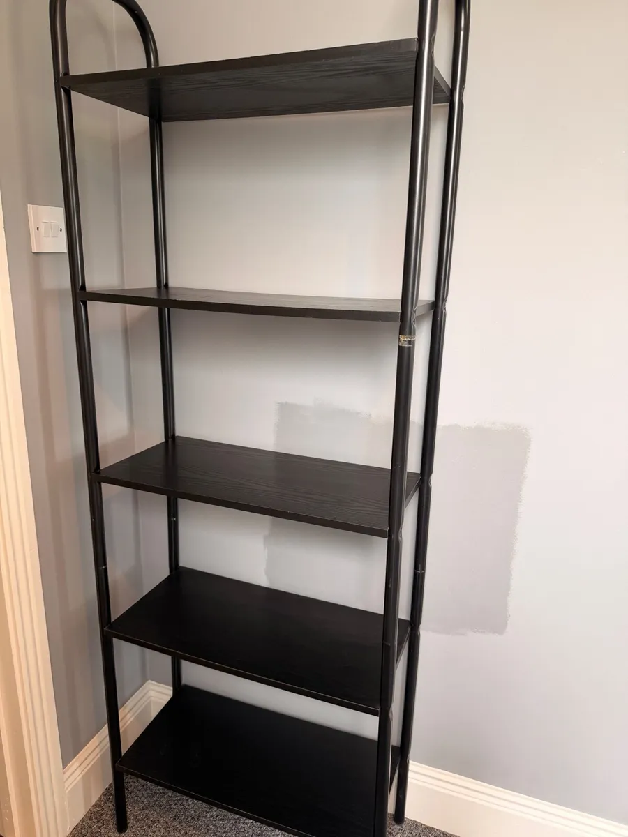 5 storage black shelving - Image 4