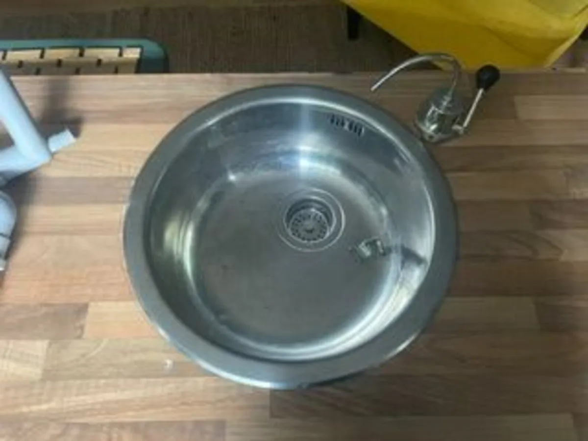 Sink, tap and worktop for campervan - Image 1