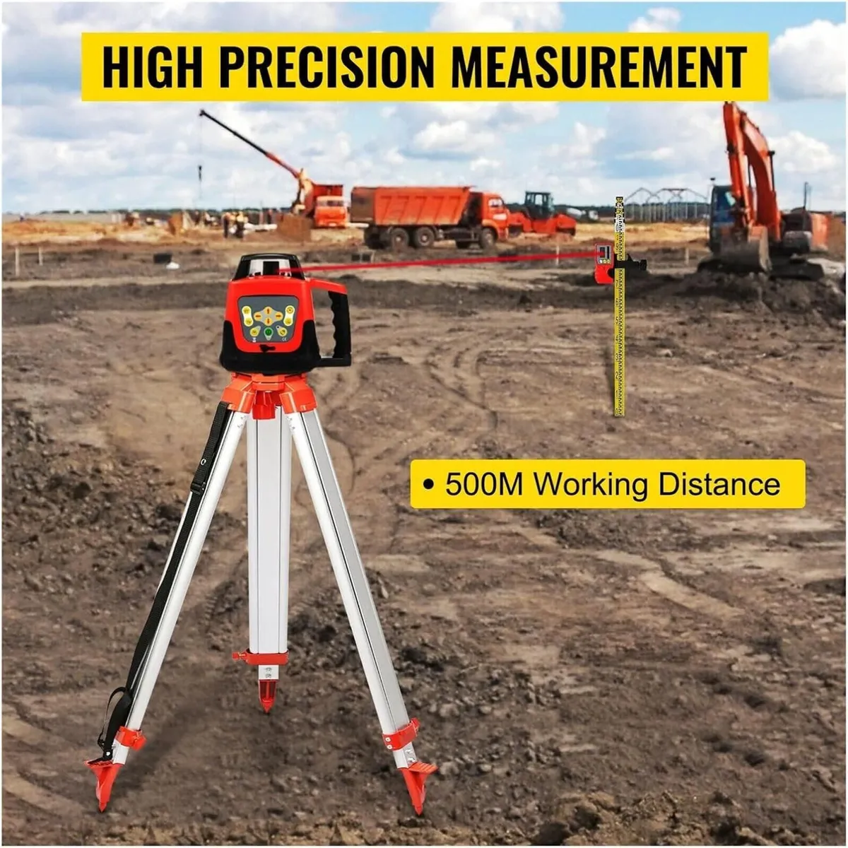 Red Beam Self-Leveling Rotary Laser Level - Image 4