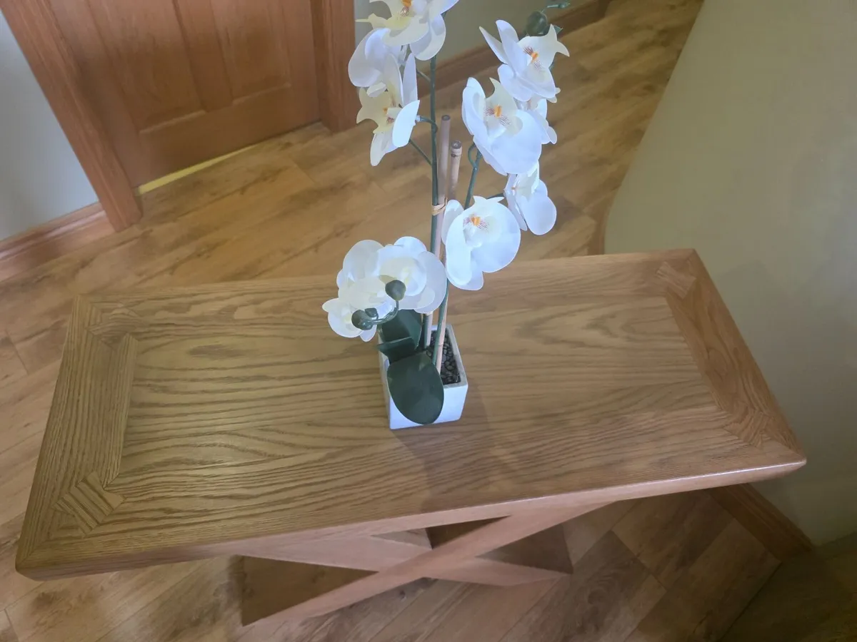 SOLID WOOD TV STAND/ DISPLAY /WINE HOLDER - Image 2