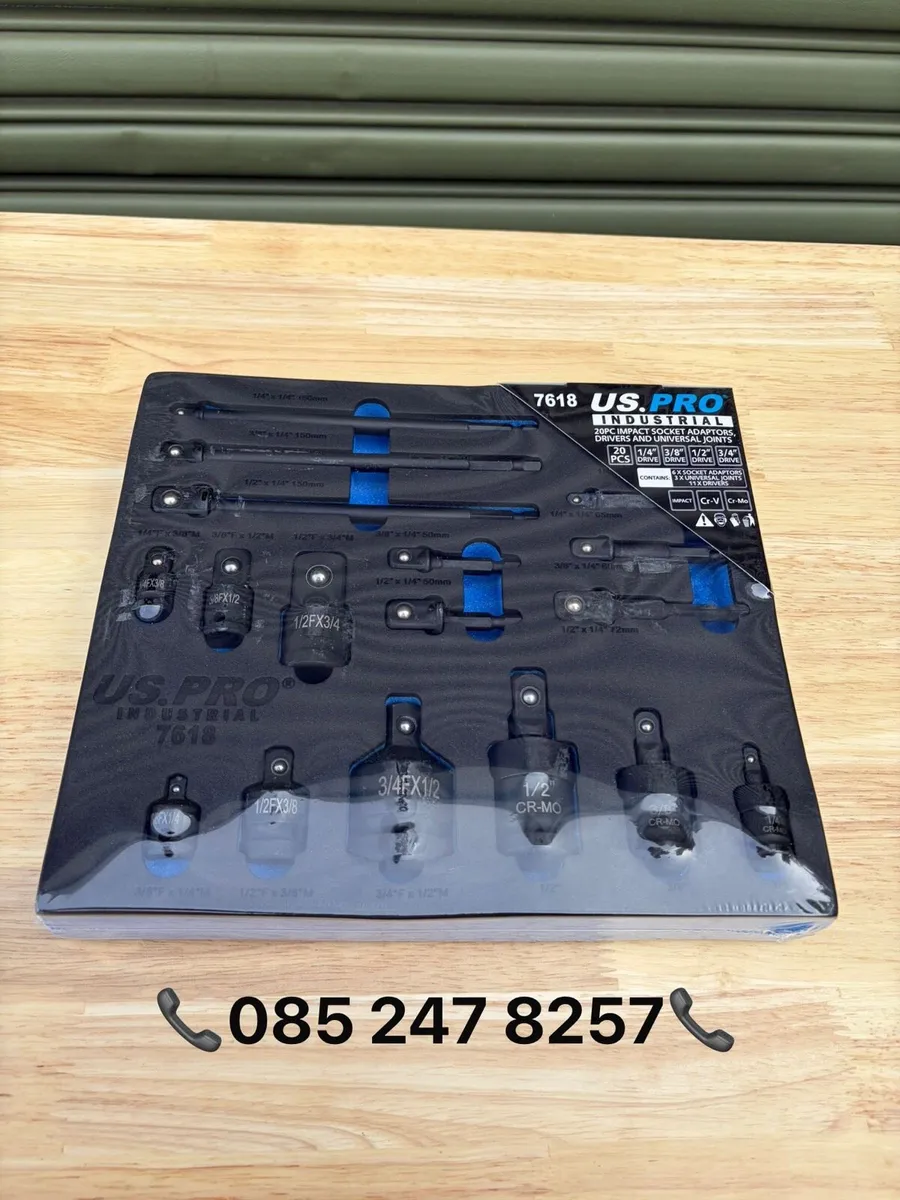 Brand New US PRO 20Pc Impact Socket Adapter Set - Image 1