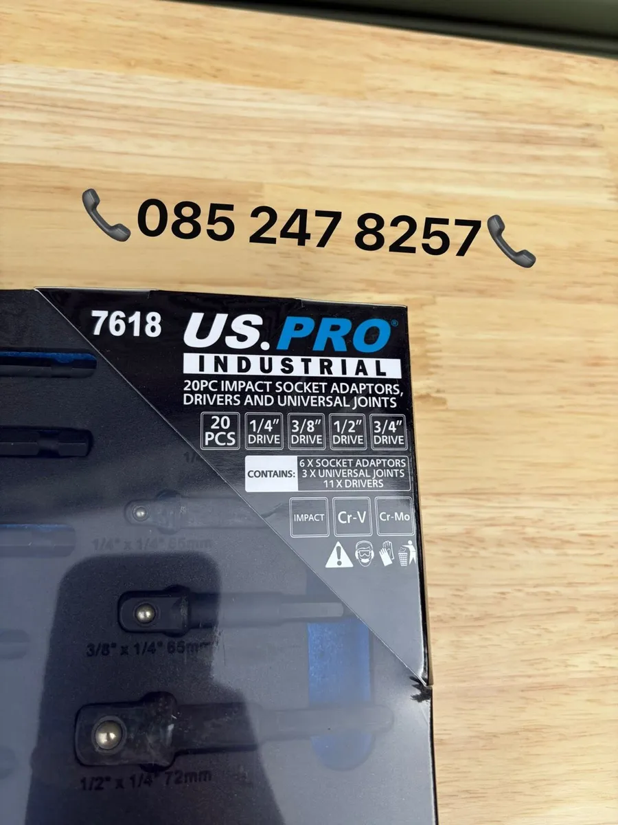 Brand New US PRO 20Pc Impact Socket Adapter Set - Image 2