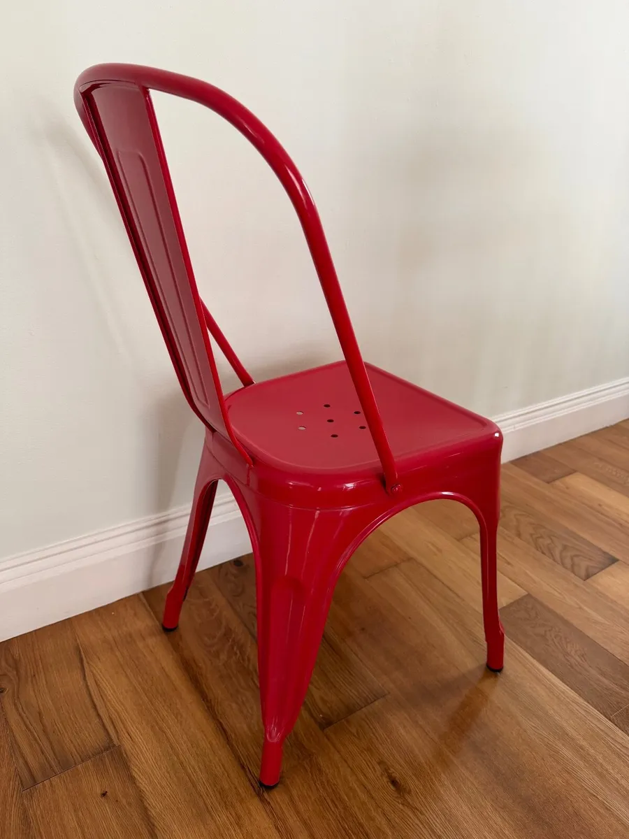 Metal Chair, red, like new - Image 1
