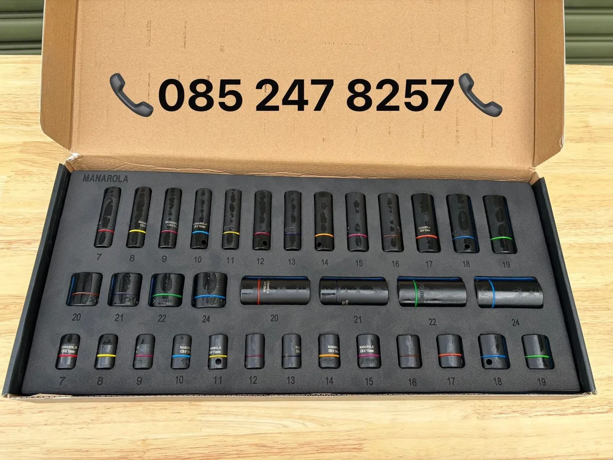 Brand New Manarola 34Pc 3/8” Impact Sockets - Image 2
