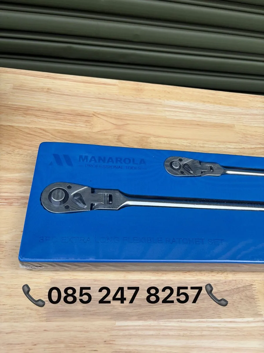 Brand New Manarola 3Pc Extra Long Flexible Ratchet - Image 2