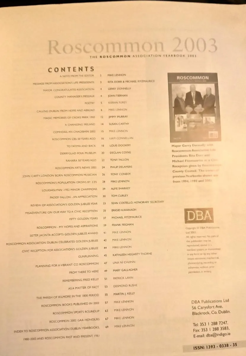 Roscommon Dublin Association Yearbook 2003 - Image 2