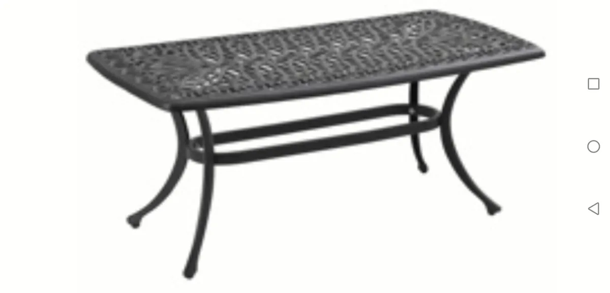 Brand New Cast Aluminium Coffee Table