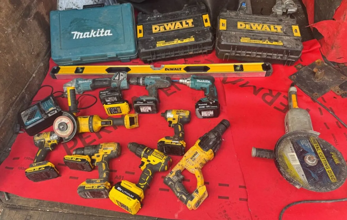 Selection of battery tools