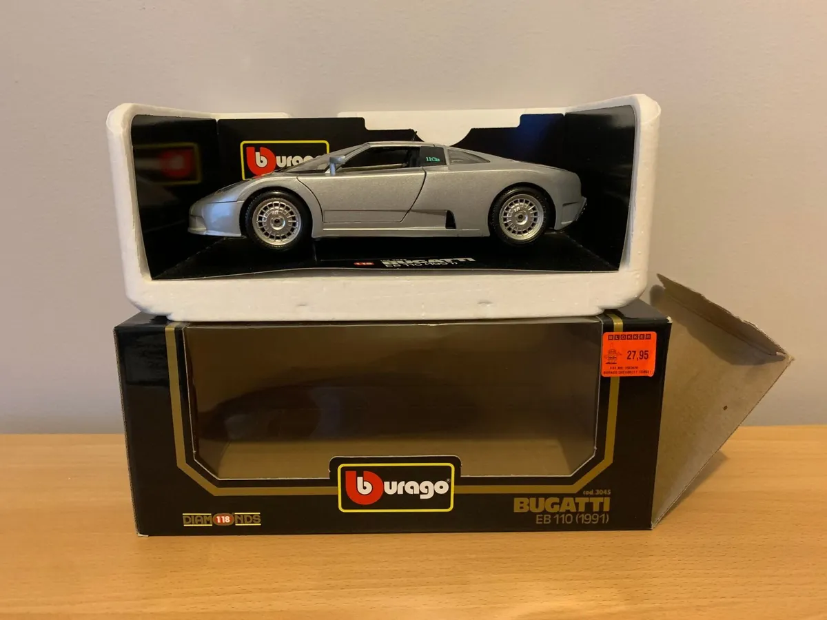 1991 Bugatti EB110 1/18 Burago Model Car - Image 3
