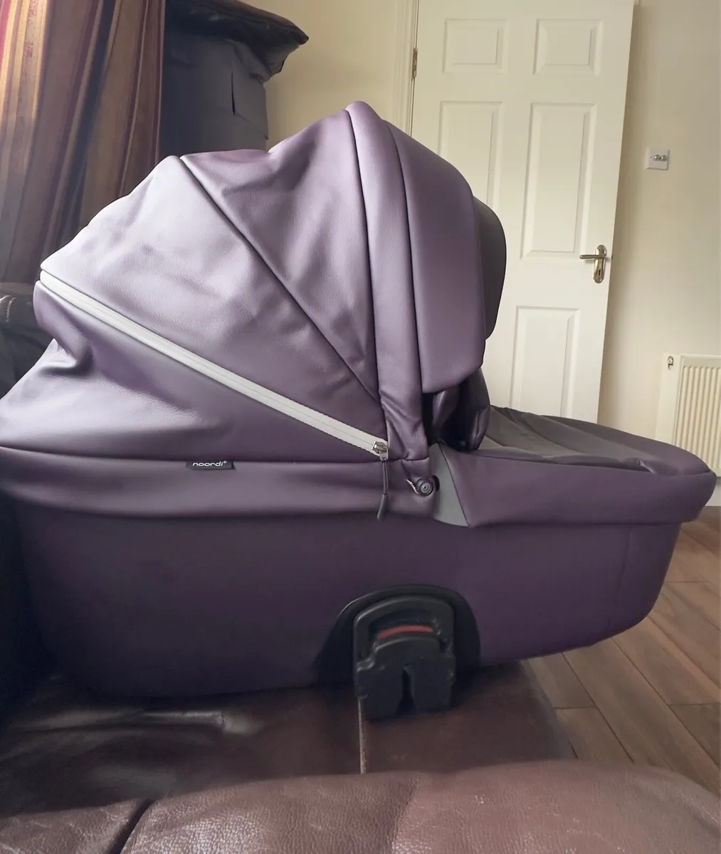 Stroller - Noordi Fjordi Leather 3-in-1 - Plum - Image 2