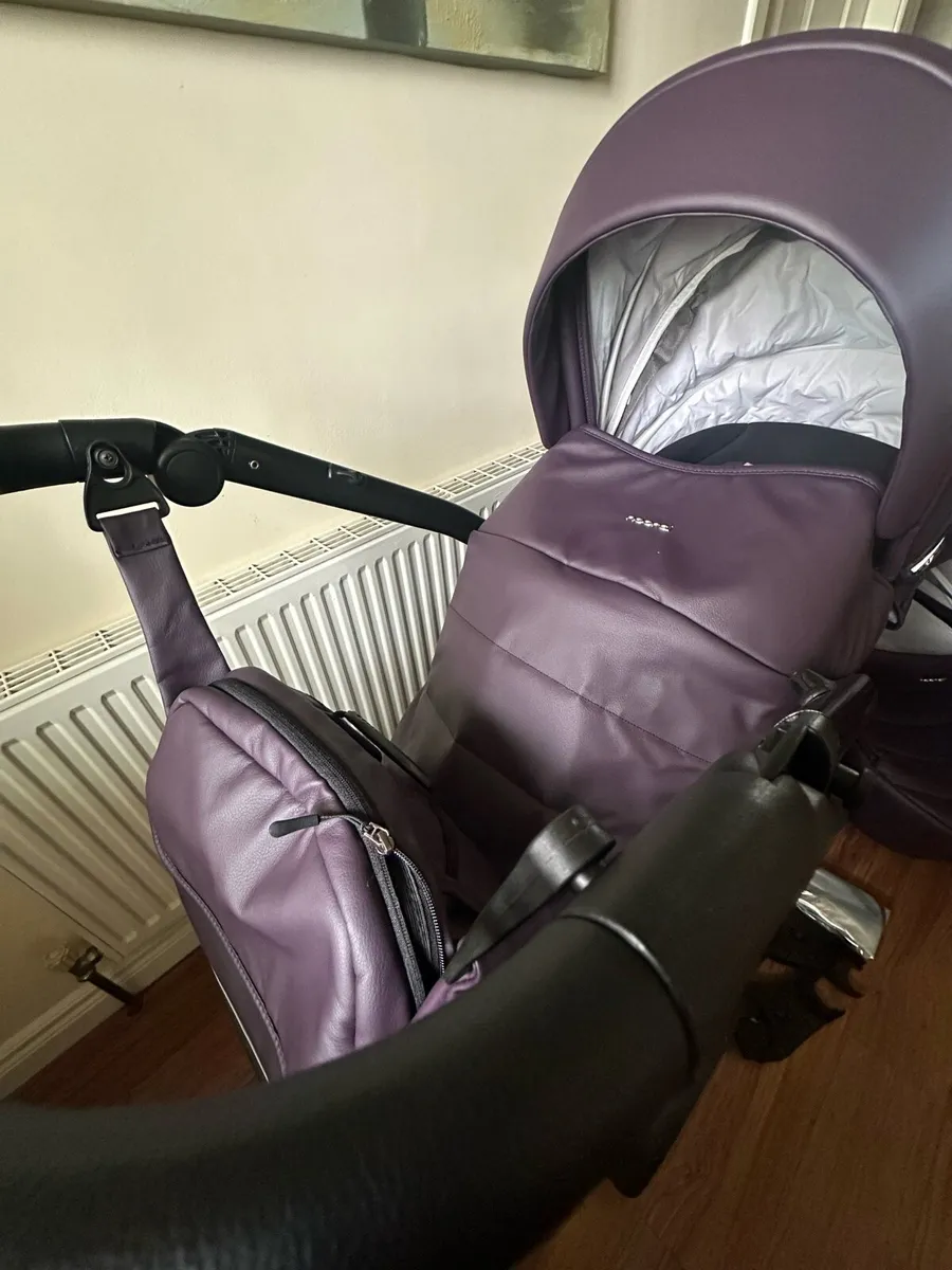 Stroller - Noordi Fjordi Leather 3-in-1 - Plum - Image 4