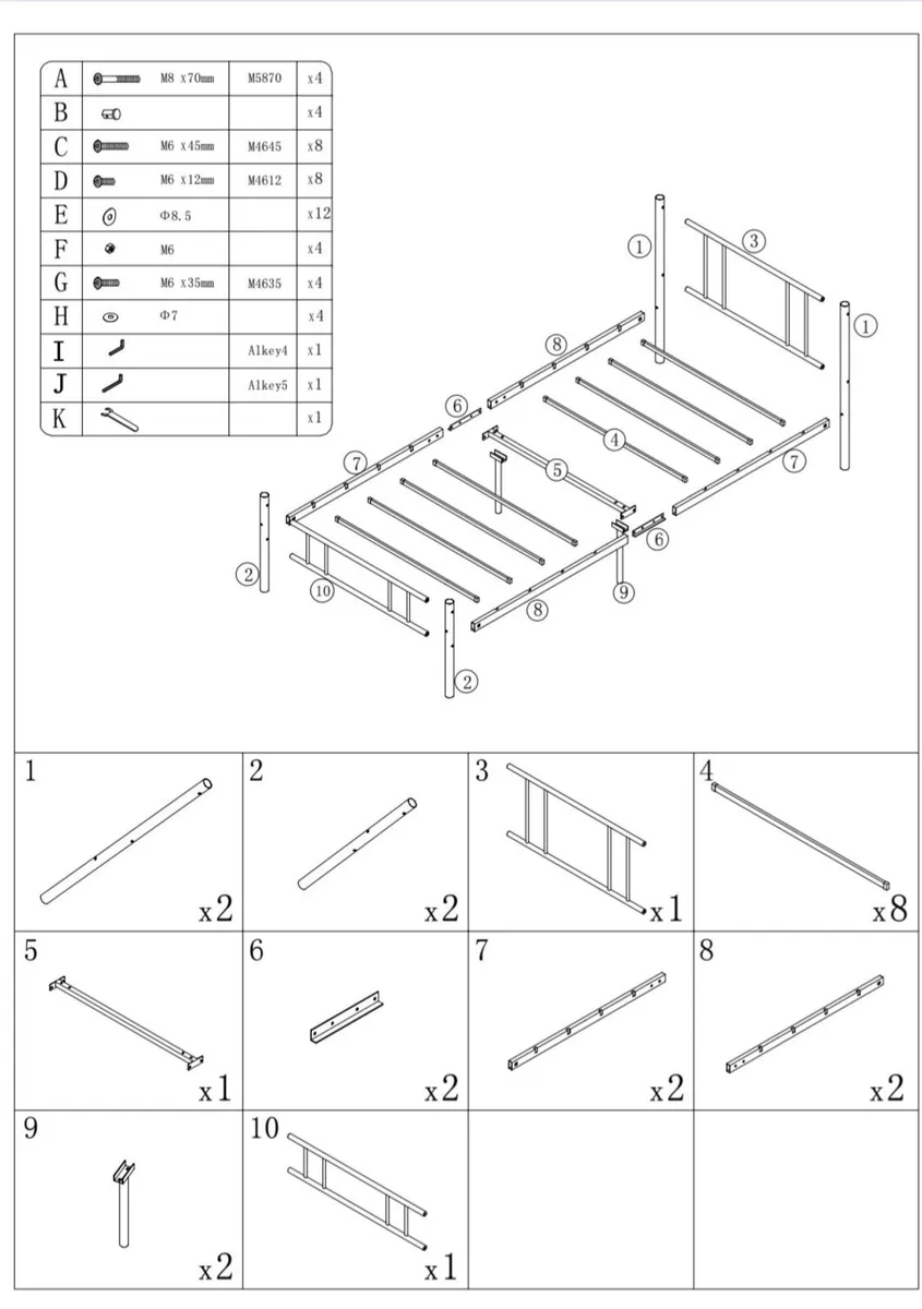 Metal Bed Frame - Image 2