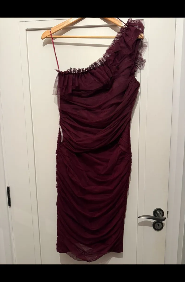 New - Lipsy Mesh One Shoulder Dress - Image 1
