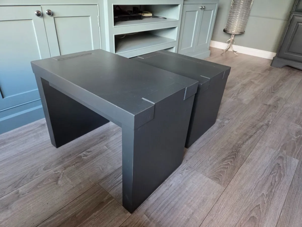 Solid Oak table nest - Image 3