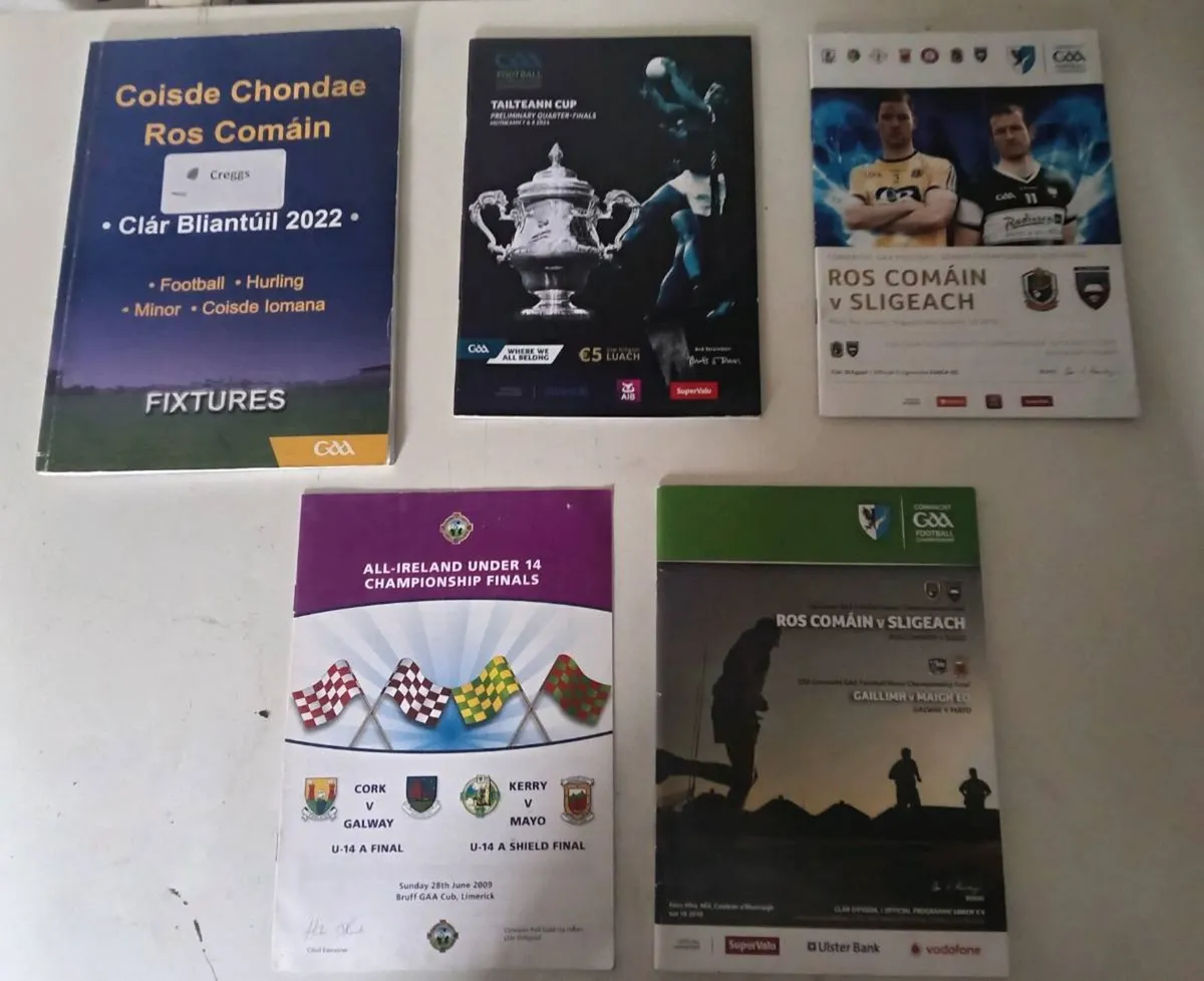 Five Football Match Programmes