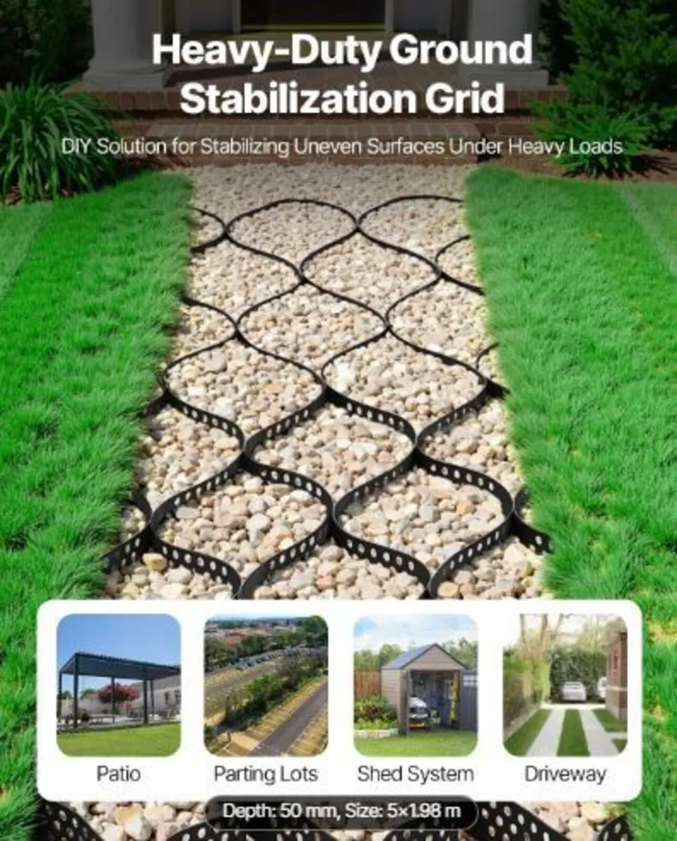 Gravel Grid, 2 Inch Depth, 16.4 x 6.5 FT - Image 1