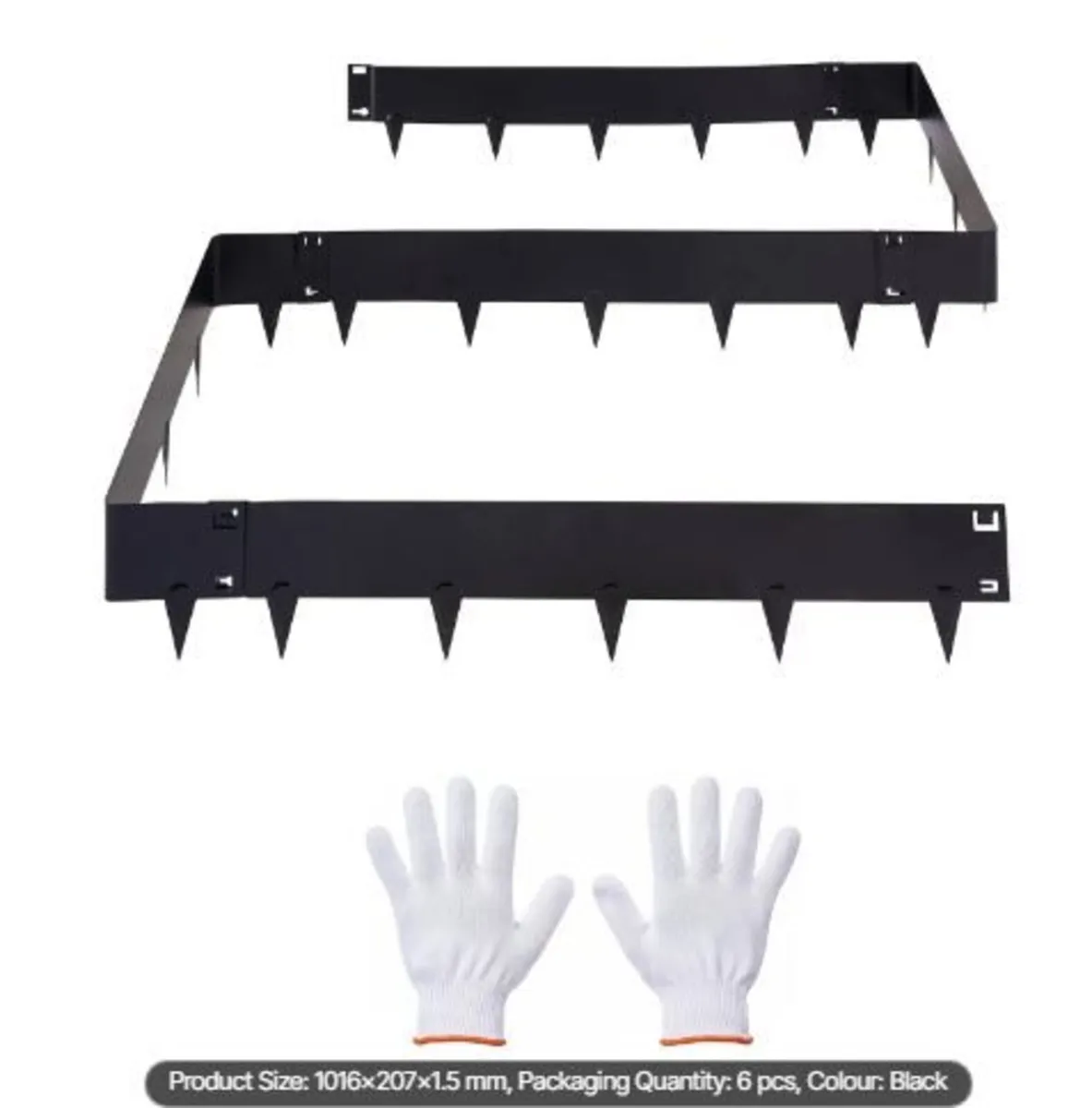 Galvanized Steel Landscape Edging, 6-Pack - Image 3