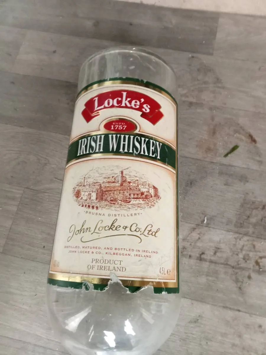 Two old 5 liter whiskey bottles - Image 3