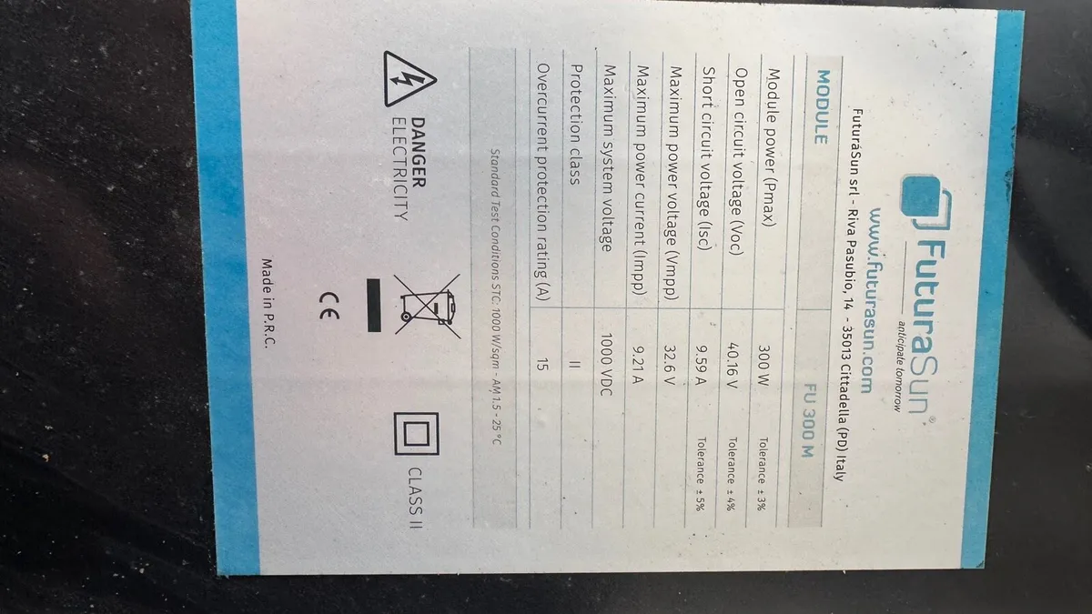Three Solar Panels and Inverter for sale - Image 3