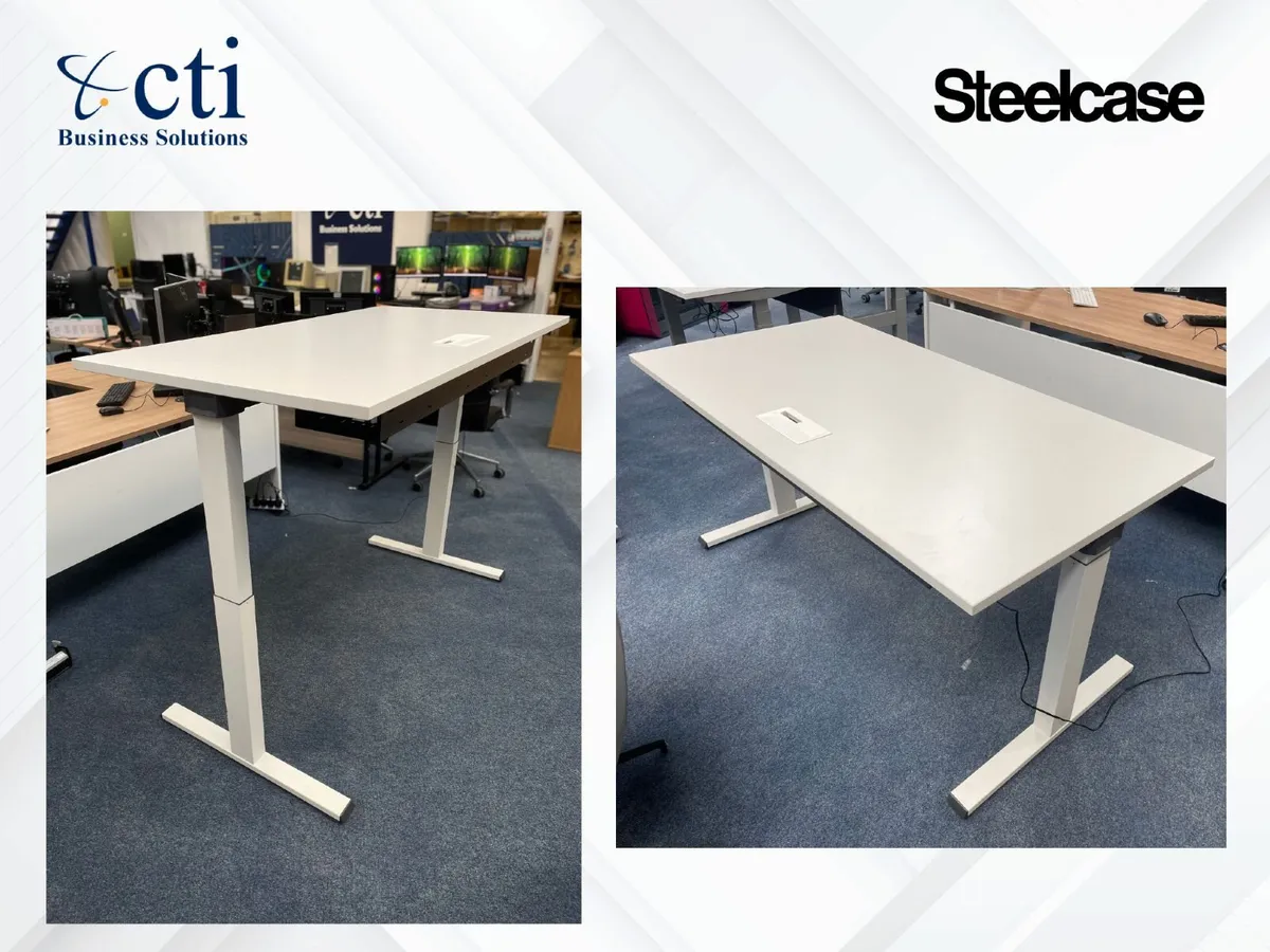 20 x Steelcase Migration Electric Sit Stand Desks - Image 2