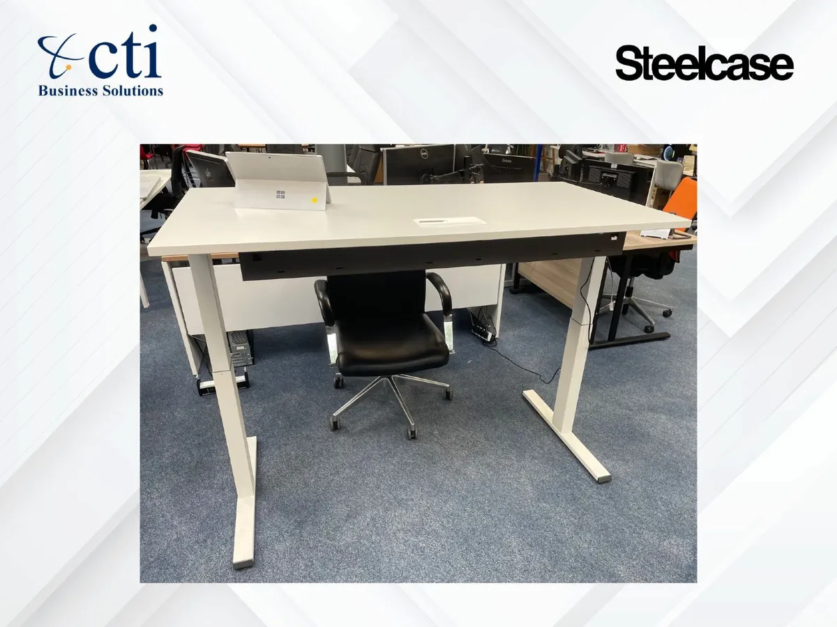 20 x Steelcase Migration Electric Sit Stand Desks - Image 3