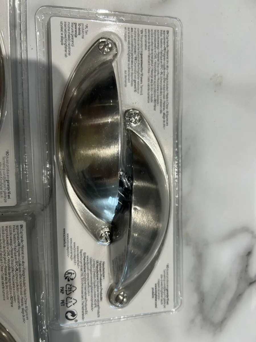 Ancho Cup Handle Brushed Nickel Effect - Image 1