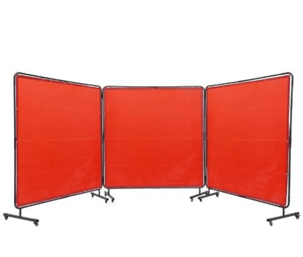 Welding Screen with Frame, 1.8 x 1.8 m 3 Panel - Image 3