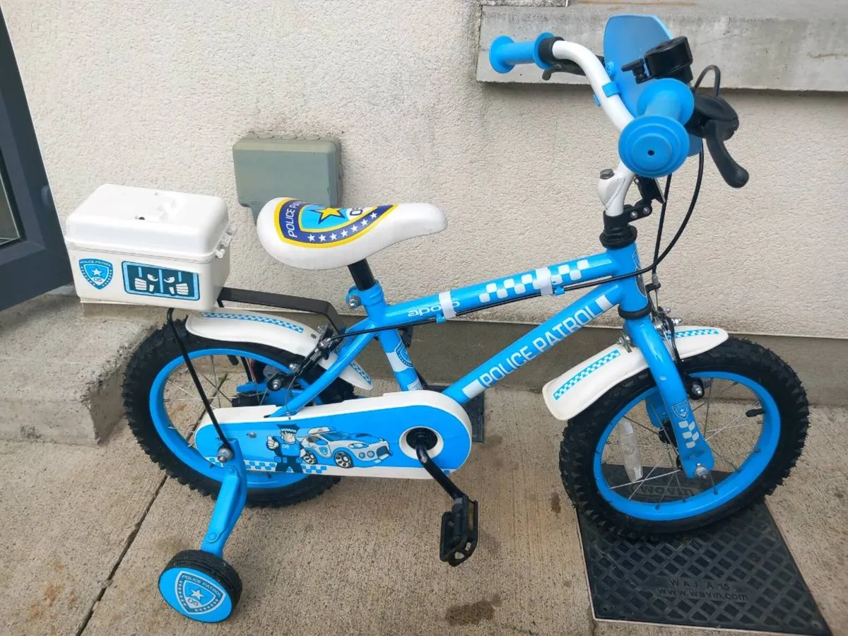 Kids police patrol bike size 14 inch wheels - Image 2