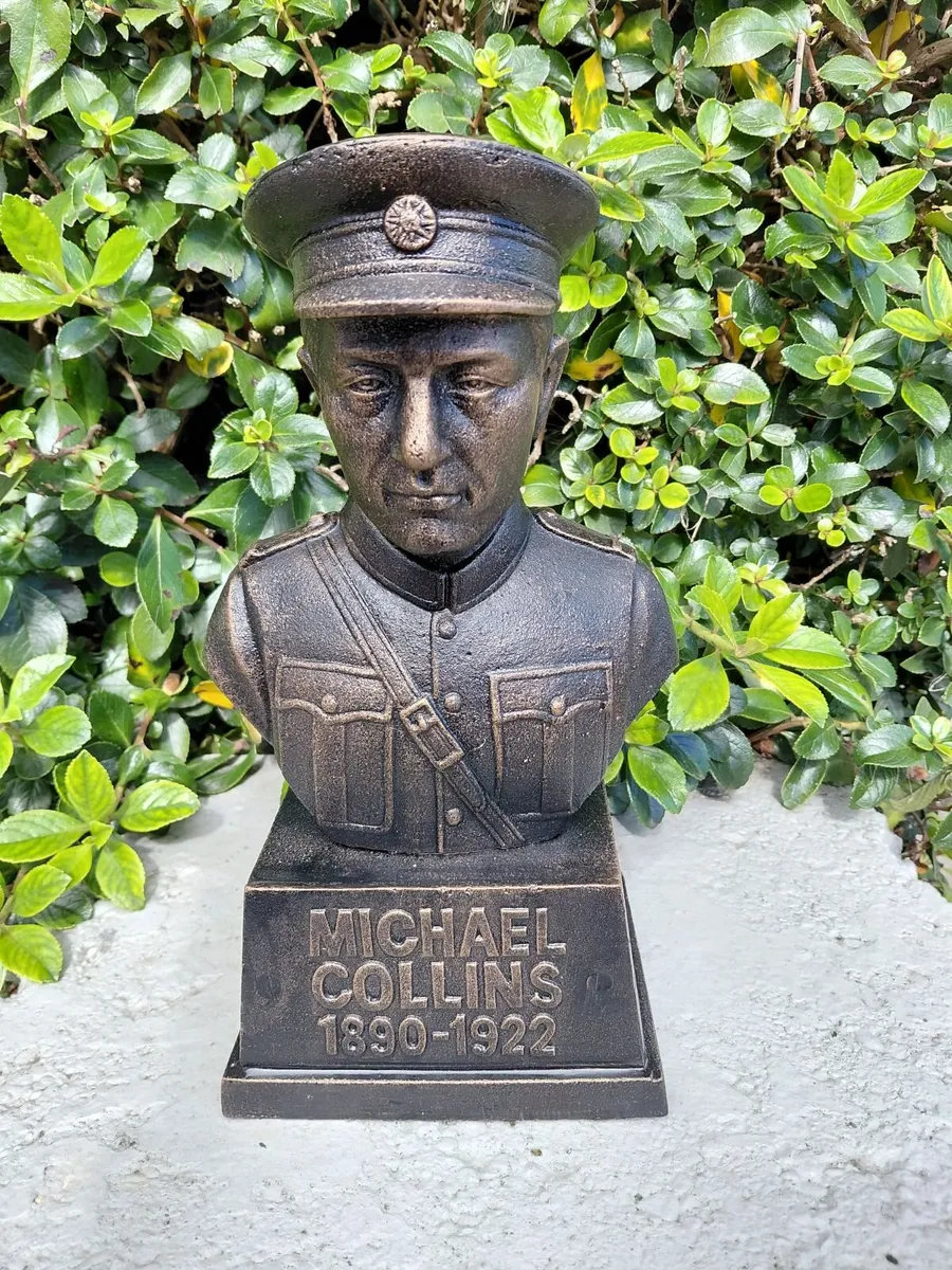 Bronzed Metal Michael Collins Bust Heavy, Quality - Image 1