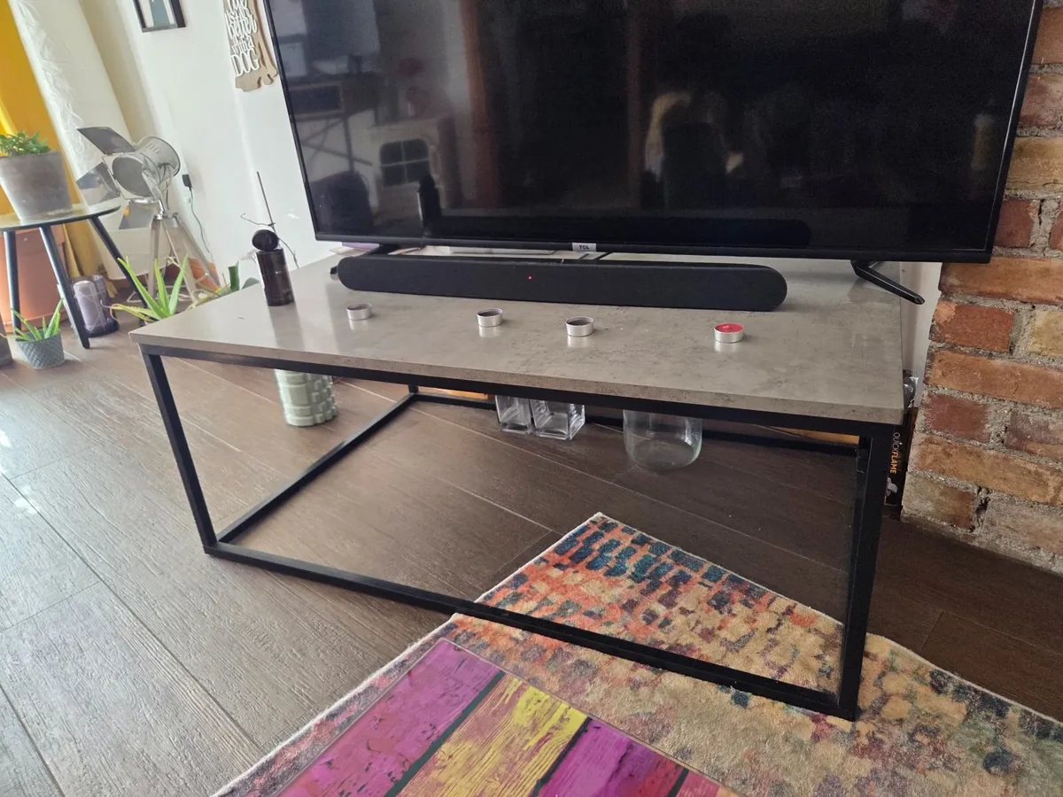 Television, sitting room table