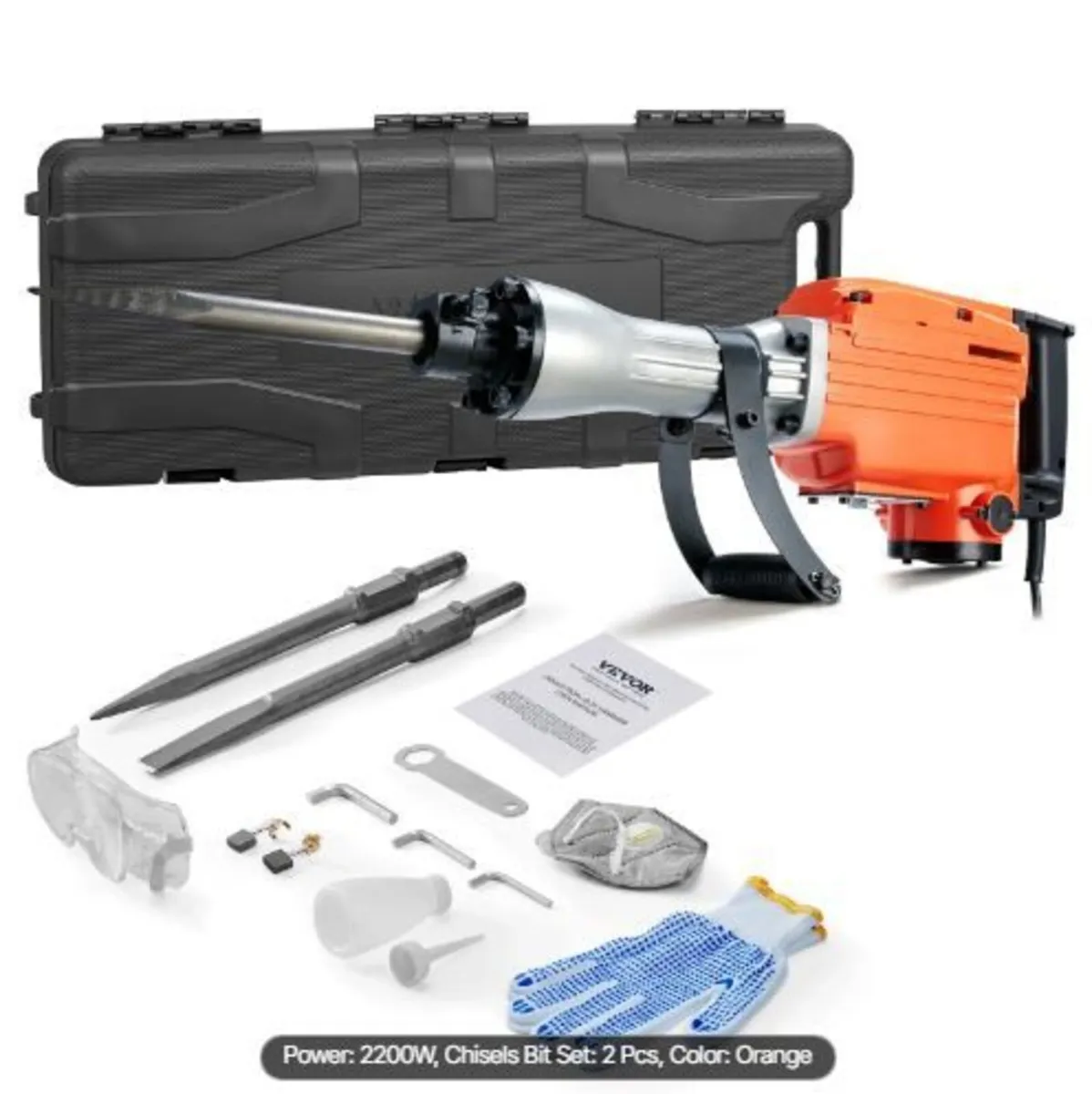 Demolition Jack Hammer Concrete Breaker 2200W - Image 4