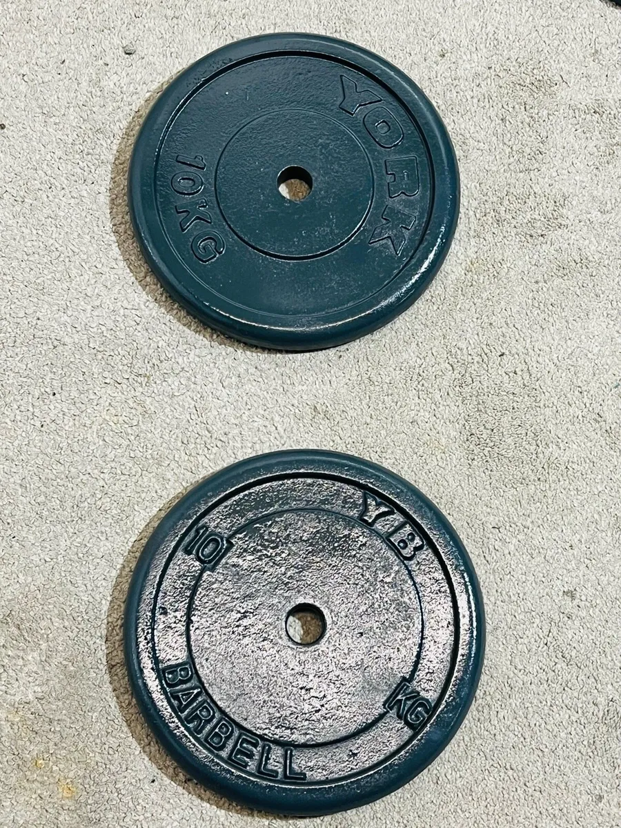 2 X 10 KG STANDARD PLATES 1” - Image 1