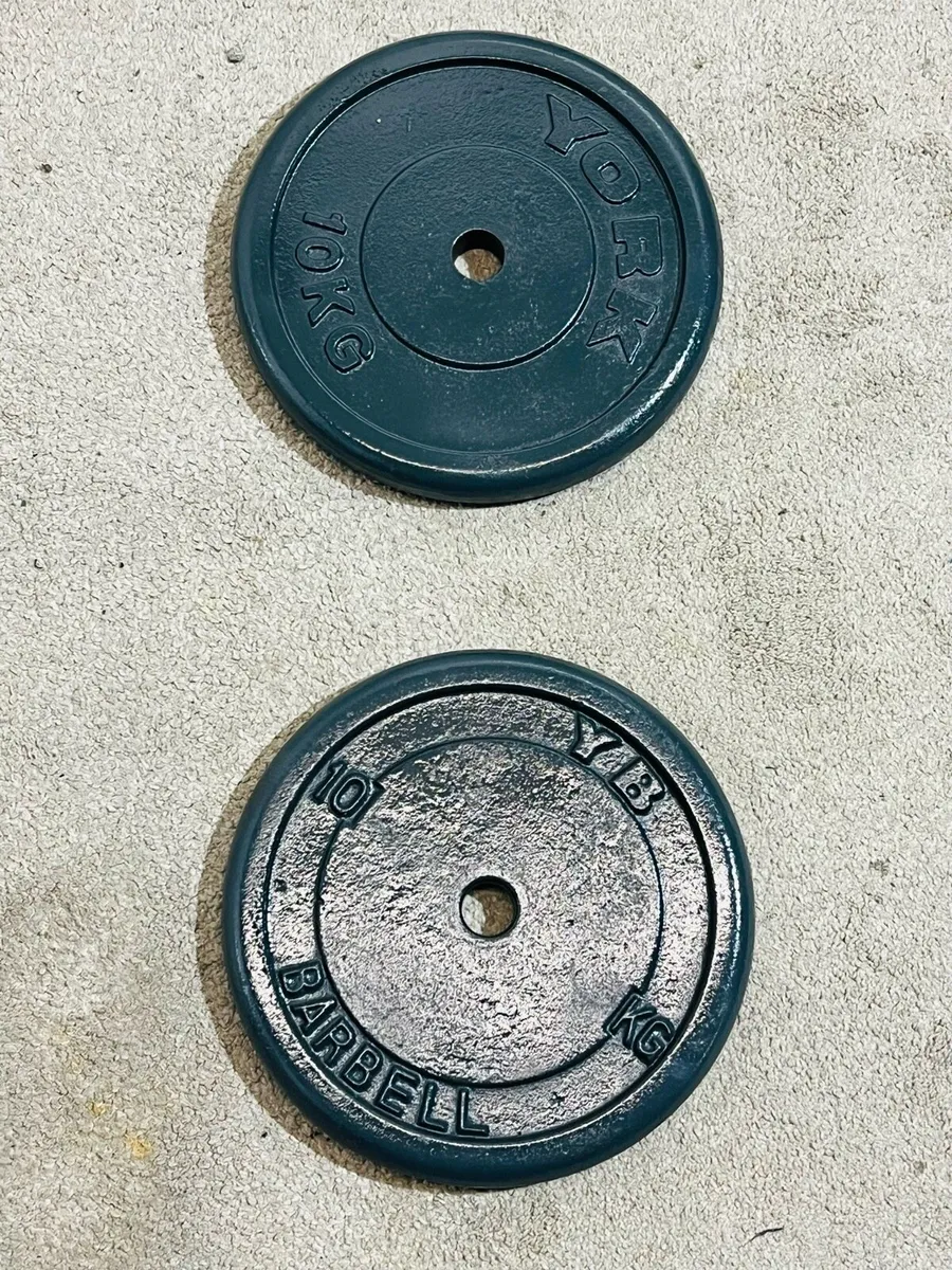 2 X 10 KG STANDARD PLATES 1” - Image 2