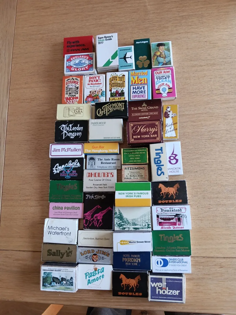 Match Boxes - Collection from various/cities