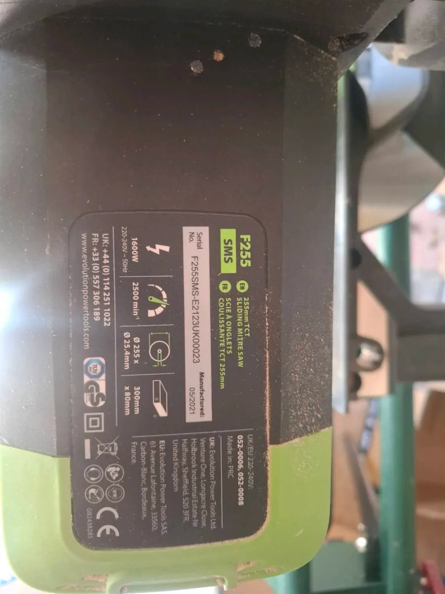 F255sms evolution mitre saw - Image 1