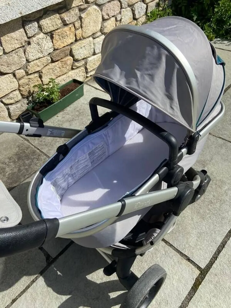 iCandy Peach 5 Pram Pushchair Satin & Dove Grey - Image 3