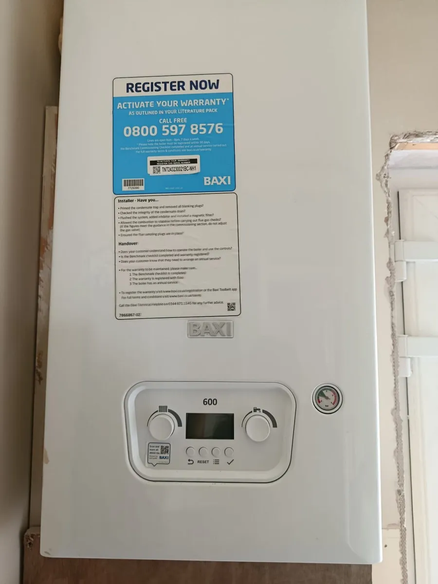 Boiler, Baxi 600 Combi 2 - Image 2