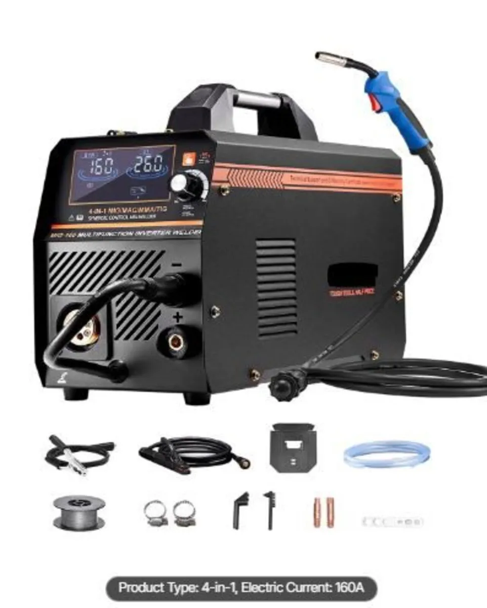 MIG Welder, 160A Synergic Mig Welding Machine, 4-i - Image 4