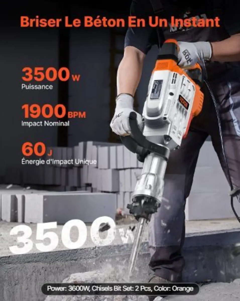 Demolition Jack Hammer, 3500W Jack - Image 4