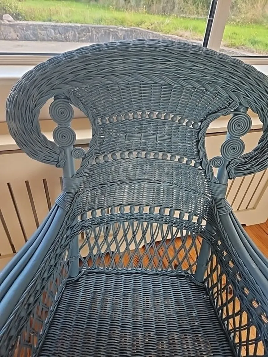 Large Wicker Chair - Image 2