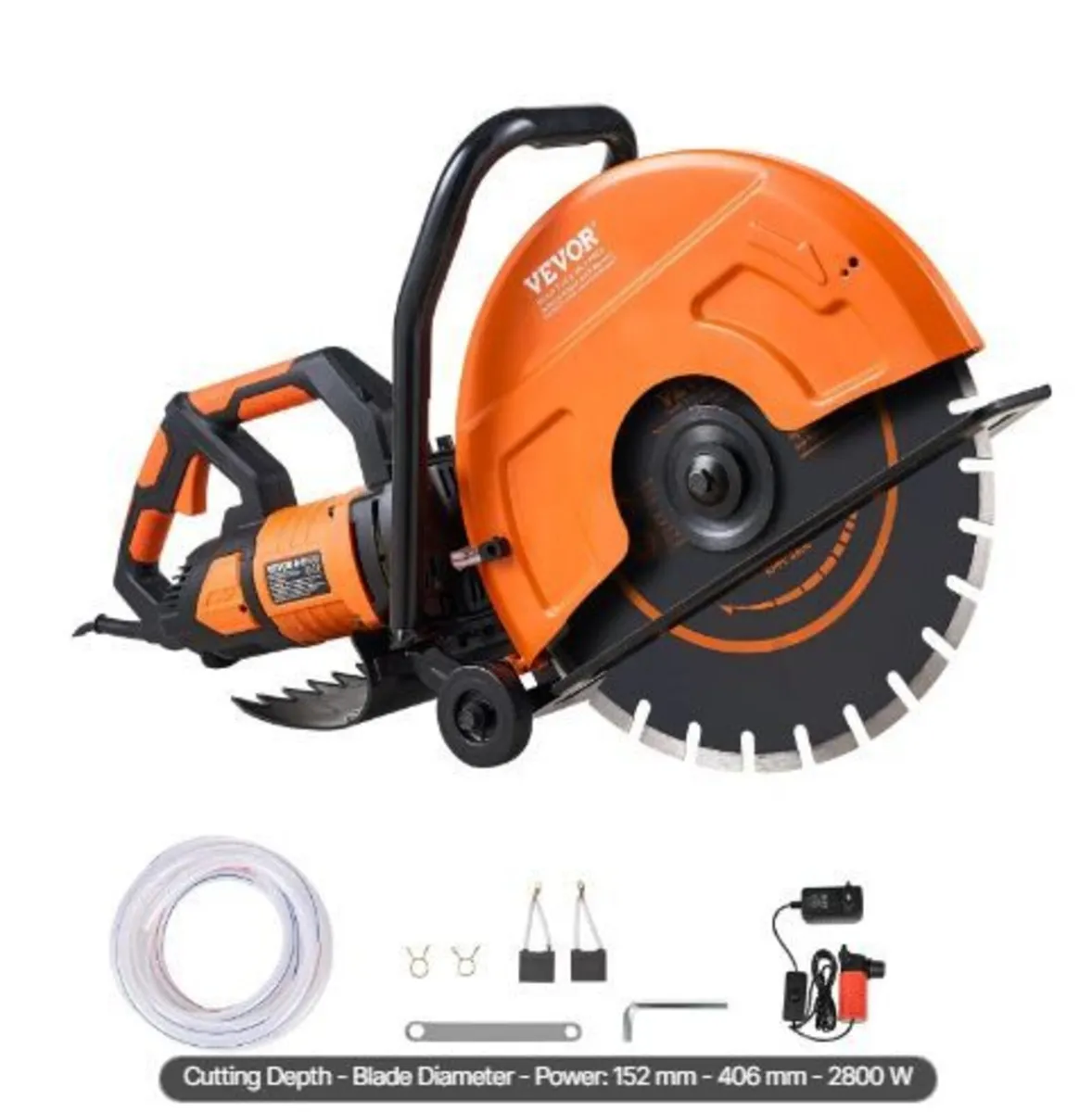 16"/40.6 cm Electric Concrete Saw Wet/Dry - Image 1