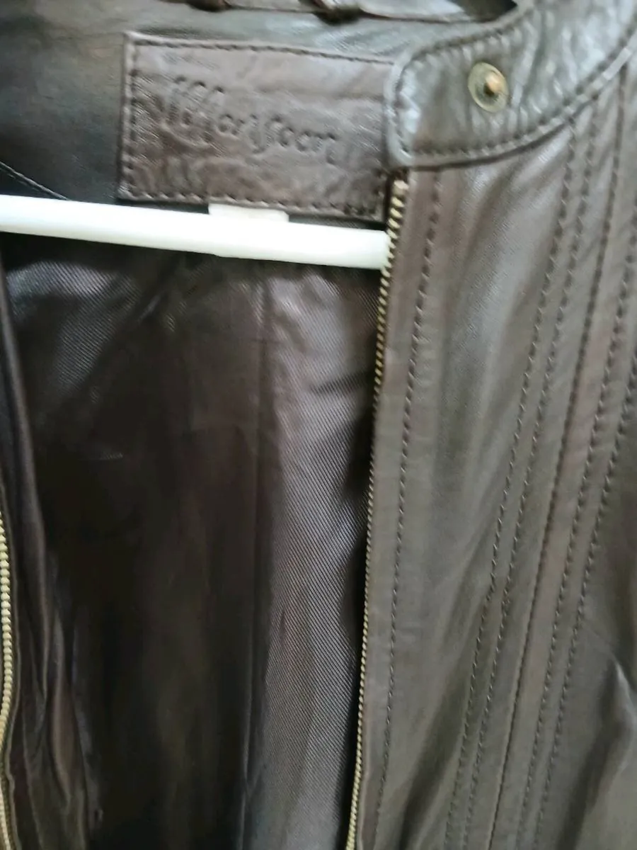 MONSOON LADIES LEATHER JACKET LIKE NEW - Image 4