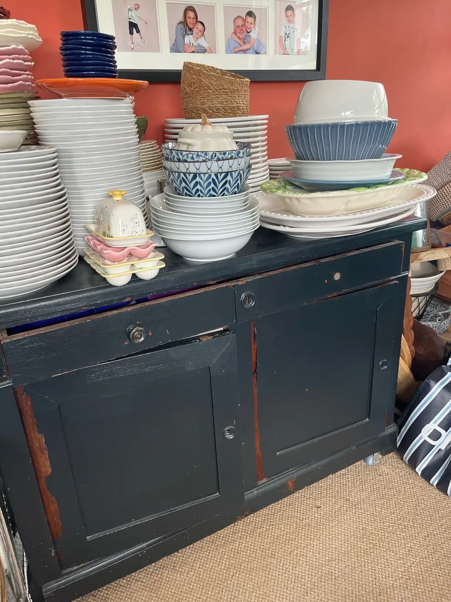 Old Belgian cupboard with 8 inside drawers - Image 1