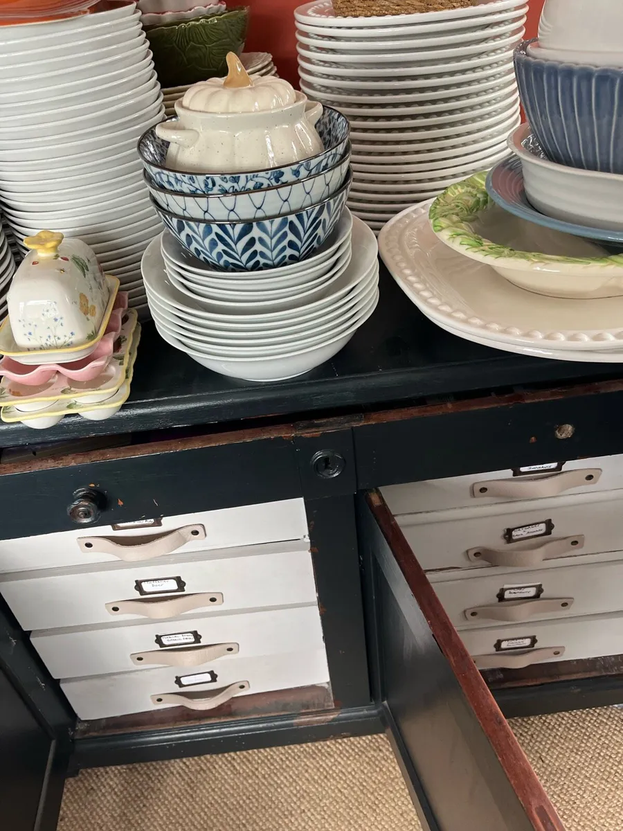 Old Belgian cupboard with 8 inside drawers - Image 3